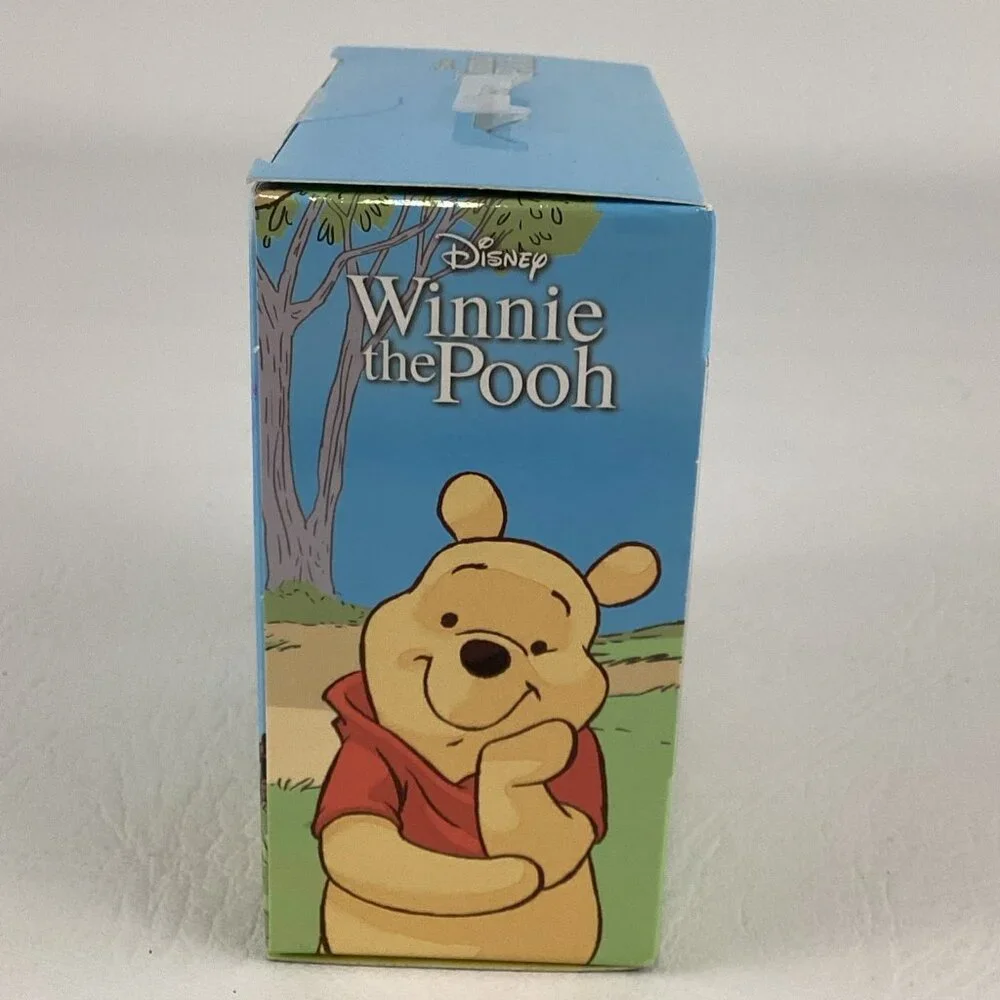 Disney Winnie The Pooh & Friends Collectible Flocked Figures Pooh Bear Piglet - Picture 5 of 7